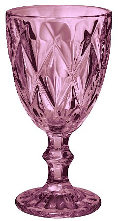 JOGO 6 TAÇAS BICO DE ABACAXI LILÁS 320ML