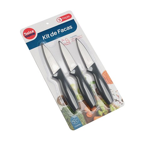 KIT DE FACAS COM PROTECAO GOURMET