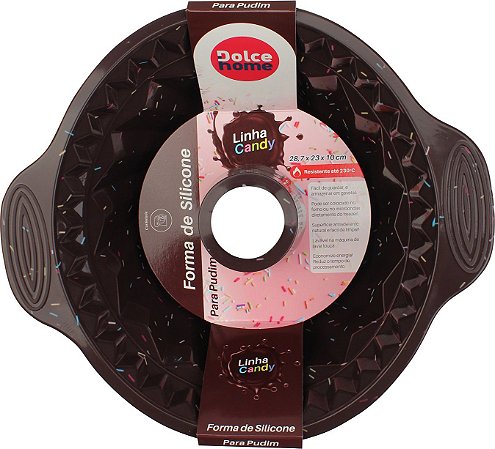 FORMA DE PUDIM DE SILICONE CANDY