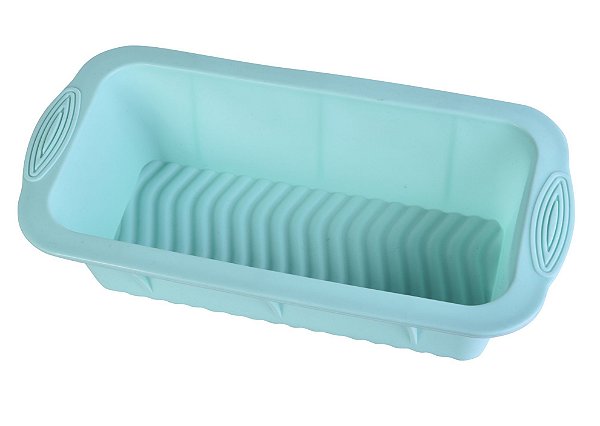 FORMA RETANGULAR DE SILICONE PARA BOLO E TORTA 25X12X7CM