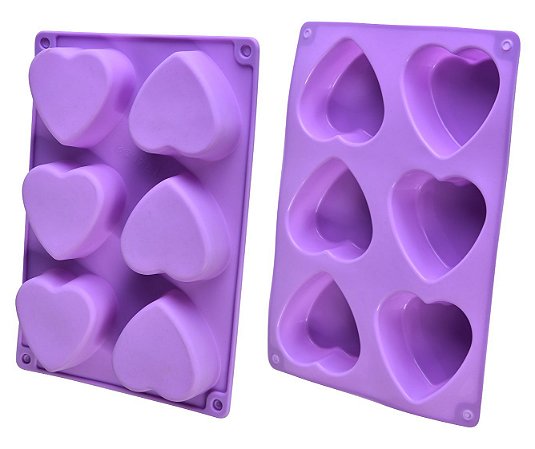 FORMA DE SILICONE PARA MINI BOLO CORACAO