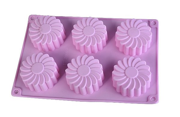 FORMA DE SILICONE PARA MINI BOLO FLOR