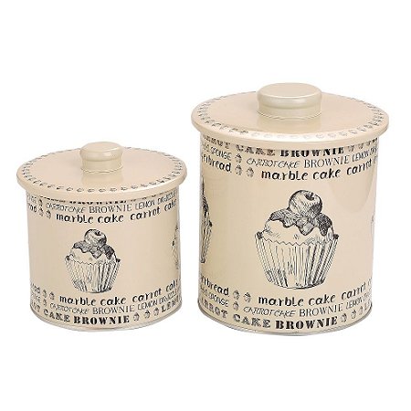 KIT 2 LATAS DE FERRO BREAD
