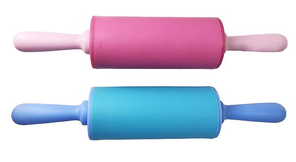 ROLO DE MASSA DE SILICONE E PLÁSTICO