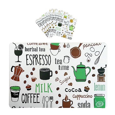 JOGO AMERICANO COOK DE PLASTICO 43X28CM