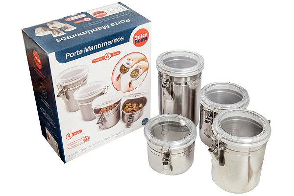 POTE INOX 4 PÇS