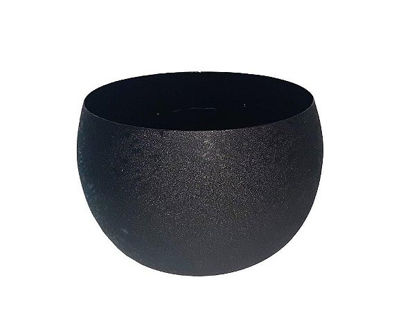 CENTRO DE MESA TEXTURIZADO PRETO 20X20X14CM