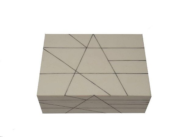 CAIXA DE MADEIRA DE RESINA 18X13X6CM