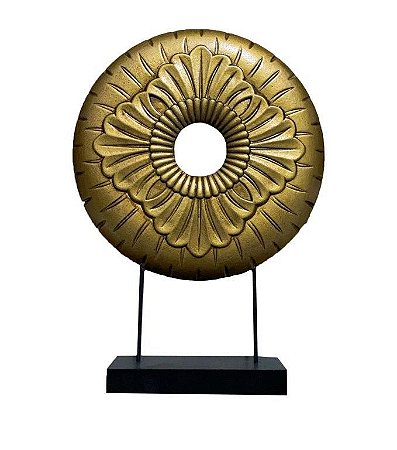 ESCULTURA DECORATIVA DE MADEIRA 22X6X31