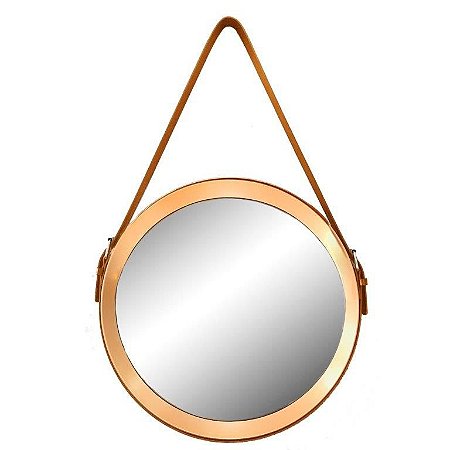 ESPELHO DECORATIVO ROSE GOLD GRÉCIA - 50X50X3,5CM