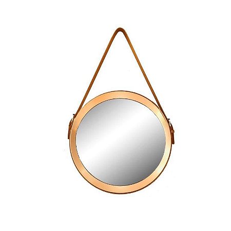 ESPELHO DECORATIVO ROSE GOLD GRÉCIA - 39X39X3,5CM