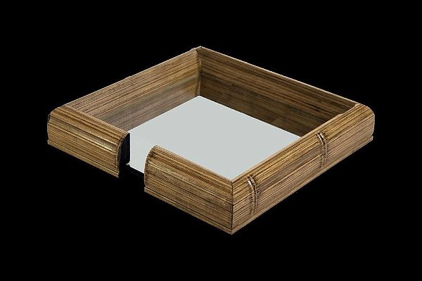 PORTA GUARDANAPOS BAMBU NATURE 20X20X4CM
