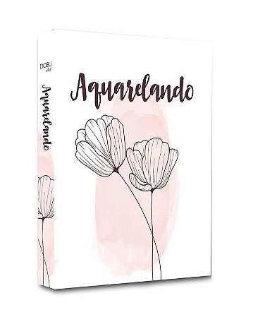 CAIXA LIVRO AQUARELANDO 30X24X4CM