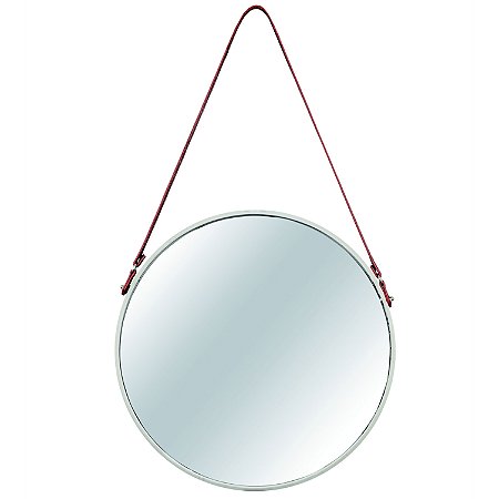 ESPELHO OFF WHITE EM METAL