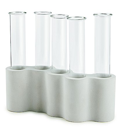 VASO TUBULAR EM VIDRO E CIMENTO