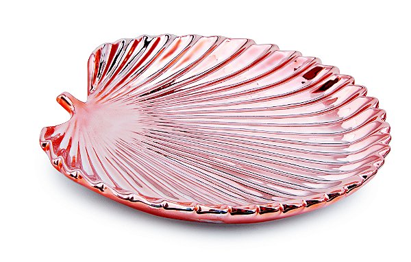 FOLHA ROSE GOLD EM CERAMICA