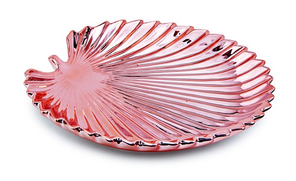 FOLHA ROSE GOLD EM CERAMICA