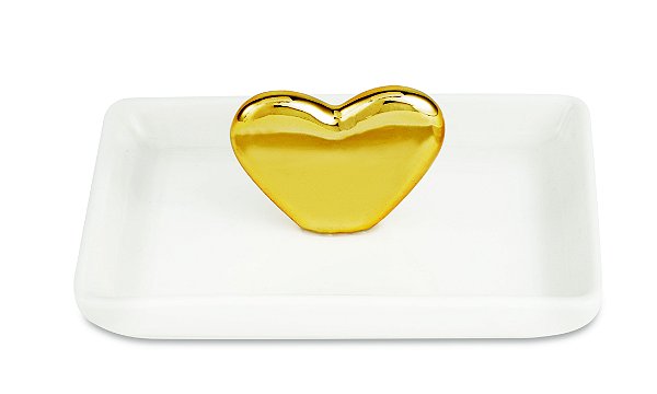 PORTA-JOIAS CORAÇÃO EM CERAMICA