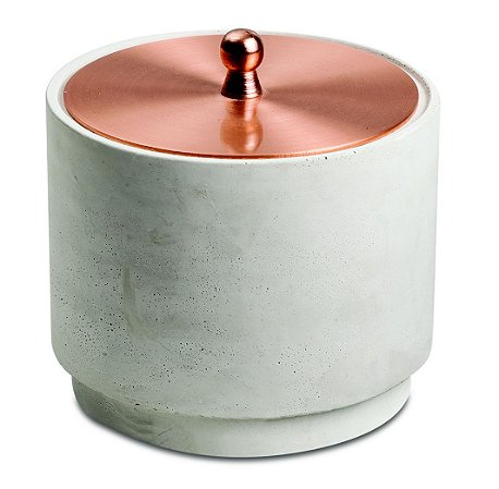 POTE EM CIMENTO E METAL