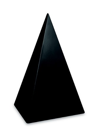 PIRÂMIDE PRETA EM METAL