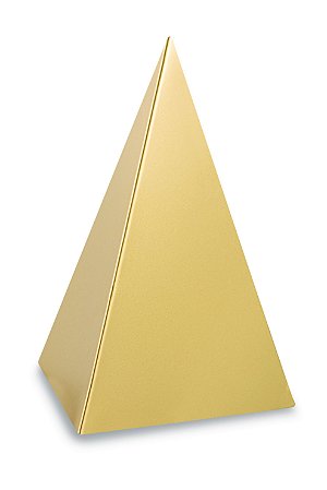 PIRÂMIDE DOURADA EM METAL