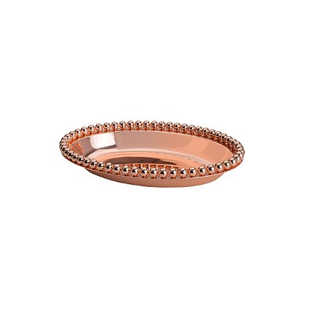 BANDEJA DE ZAMAC BALLS ROSÉ 17,5x12x2,5cm