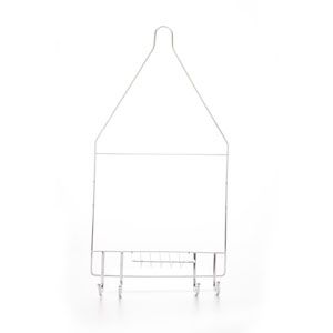 PORTA SHAMPOO CROMADO - 24,5 x 11 x 48 cm