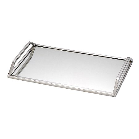 BANDEJA DE AÇO INOX C/FUNDO ESPELHADO 41x26x5cm