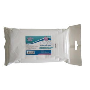 LENÇO PARA LIMPAR VIDROS COM 40 PÇS - 20,0 x 17,5 cm -  40 g
