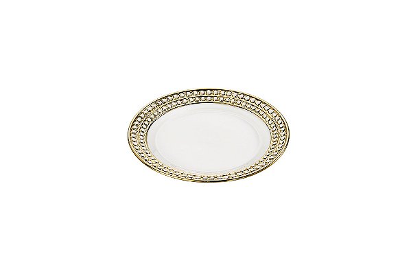 CJ 6 PRATOS P/SOBREMESA DE PORCELANA SUPER WHITE CHARME 19cm