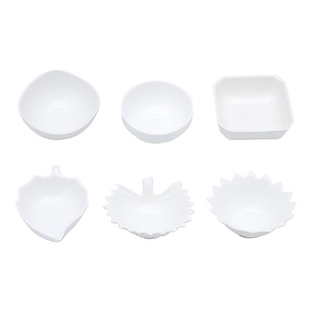 CJ 18 PETISQUEIRAS DE PORCELANA DIVERSOS FORMATOS