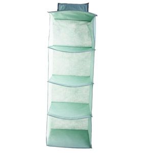 ORGANIZADOR CLOSET P/ PENDURAR 4 PRATELEIRAS 30x30x84cm