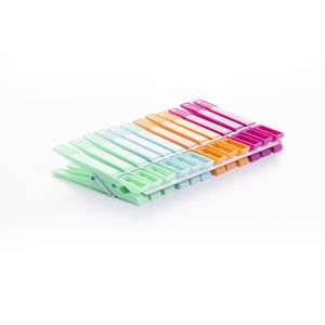 CJ DE PRENDEDOR DE PLÁSTICO COM 12 PÇS - 7,3 x 0,9 x 1,9 cm