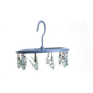 MINI VARAL REDONDO COM 10 PRENDEDORES - 20,50 x 14,50 cm