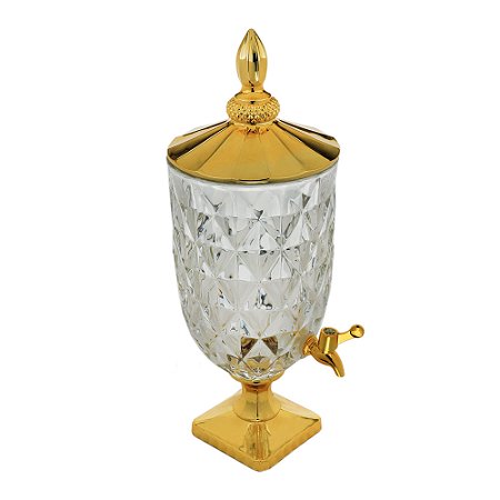DISPENSER CRISTAL ECOLÓGIC DIAMOND TAMPA PÉ E TORNEIRA 5l