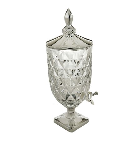 DISPENSER CRISTAL ECOLÓGIC DIAMOND TAMPA PÉ E TORNEIRA 5l