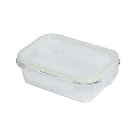 POTE HERMETICO RETANGULAR VIDRO SODO-CALCICO 640ML