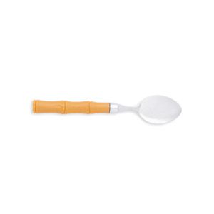 COLHER P/CAFÉ AÇO INOX C/CABO DE PLÁSTICO BAMBU BASIC 15,5cm
