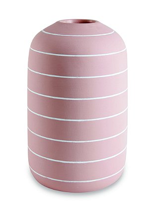 VASO ROSA EM CIMENTO