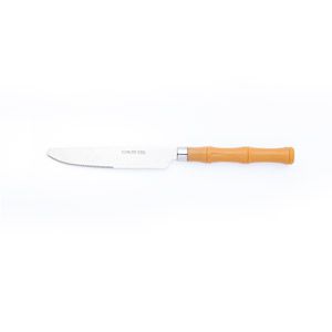 FACA SOBREMESA AÇO INOX C/CABO DE PLÁSTICO BAMBU BASIC 20cm