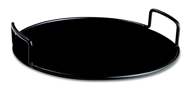 KIT BANDEJA PRETA EM METAL - 3 PÇS