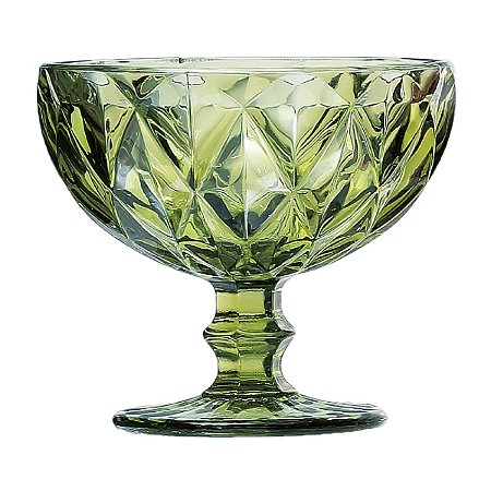 CJ 6 TAÇAS DE VIDRO DIAMOND VERDE 310ml