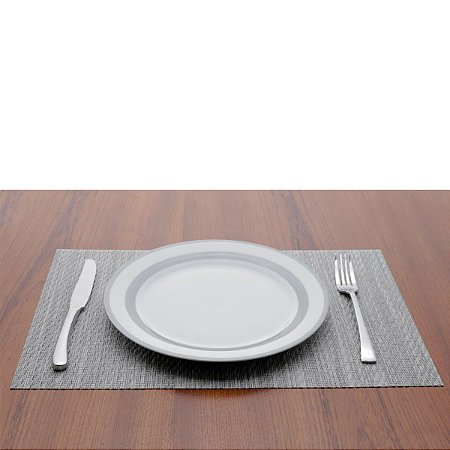 LUGAR AMERICANO DE PLÁSTICO OTTAWA CINZA E MARROM 30x45cm