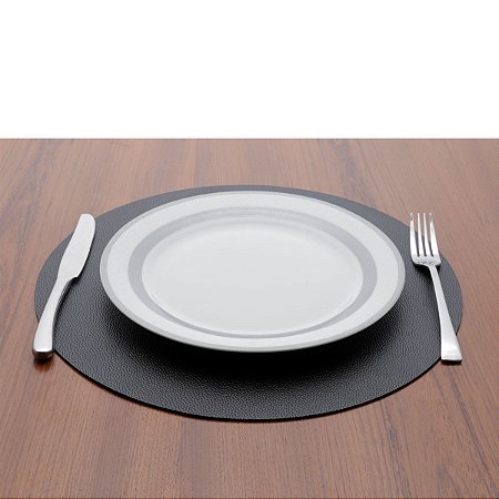 LUGAR AMERICANO DE PLÁSTICO QUEBEC PRETO 38cm