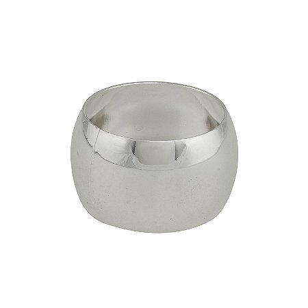 CJ 4 ANÉIS P/GUARDANAPO DE AÇO ALLIANCE PRATEADO 4,5cm