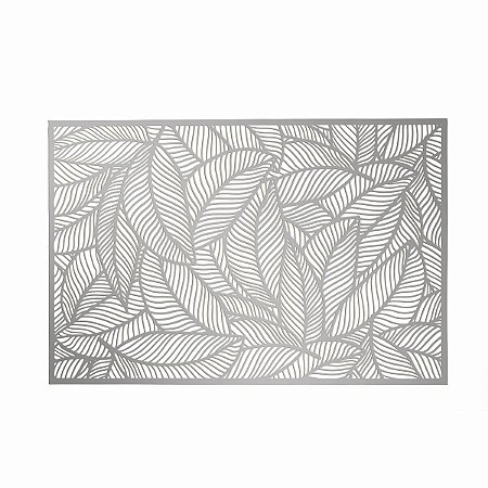 LUGAR AMERICANO DE PLÁSTICO LEAF PRATEADO 30x45cm