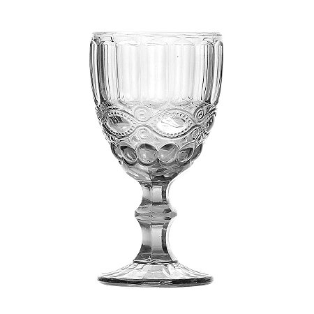 CJ 6 TAÇAS P/ÁGUA DE VIDRO LIBÉLULA TRANSPARENTE 325ml