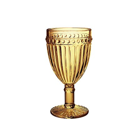 CJ 6 TAÇAS P/ÁGUA DE VIDRO EMPIRE AMBAR 320ml