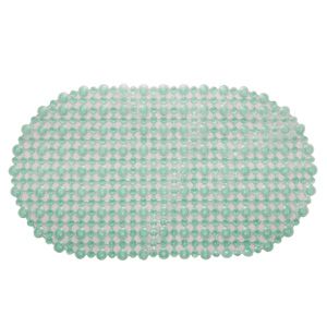 TAPETE P/BANHEIRO DE PVC C/ANTIDERRAPANTE VERDE 68x38cm