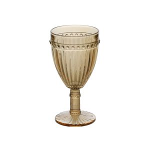 CJ 6 TAÇAS P/ÁGUA DE VIDRO EMPIRE ÂMBAR METALIZADO 325ml